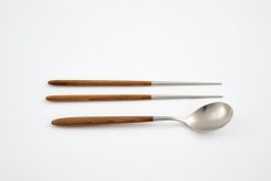 Hot Flamant Borneo, Cuillere Et Baguettes, Set De 2