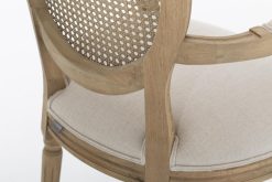 Hot Flamant Medy, Fauteuil, Chene, Lin Naturel