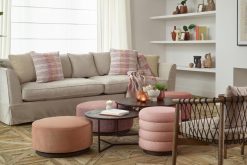 New Flamant Beatrice, Pouf, Rond, Rose