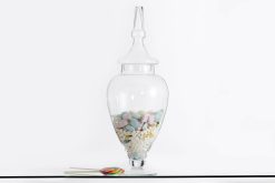 New Flamant Brochet, Pot De Bonbons, Verre, S