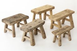 Hot Flamant Paton, Tabouret, Bois Recycle