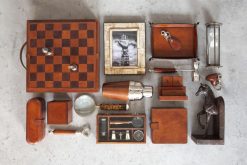 Best Flamant Manhattan, Plateau, Cuir Marron, L