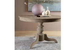 Online Flamant Milan, Table A Manger, Ronde, Bois Recycle, 120 Cm, Modele 2