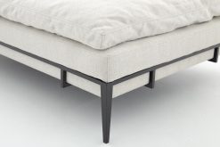Online Flamant Floria, Fauteuil Lounge, Lin Naturel Et Metal Noir