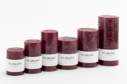 Clearance Flamant Beth, Bougie, Couleur Rouge Balmoral, 9X20Cm