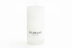 Hot Flamant Beth, Bougie, Couleur Blanc, 7X15Cm