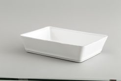 Wholesale Flamant Jille, Plat A Four, Ceramique, Blanc, 35Cm