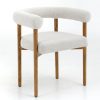 Online Flamant Fantaisie, Fauteuil, Tissu, Blanc