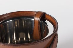 Hot Flamant Manhattan, Seau A Glace, Cuir Marron