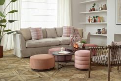 Best Flamant Lucas, Pouf, Rotatif, O 60, Rose