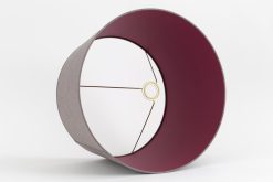 Hot Flamant Lindro, Abat-Jour, Violet, Cylindre, 45 Cm