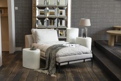 Online Flamant Floria, Fauteuil Lounge, Lin Naturel Et Metal Noir