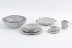 New Flamant Alanah, Bol De Service, Ceramique, Gris, 23Cm