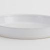 New Flamant Jille, Plat A Gateau, Ceramique, Blanc, 30Cm