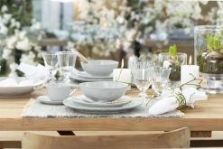 Wholesale Flamant Alanah, Assiette, Ceramique, Gris, 27Cm