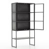 Wholesale Flamant Laurance, Vitrine, Noir, Metal, 2 Portes