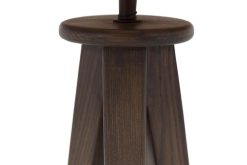 New Flamant Maeve, Lampe De Table Avec Abat-Jour, Bois Et Raphia