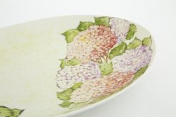 New Flamant Villosa, Assiette De Service, Ceramique, Fleurs, Ovale