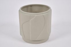 Clearance Flamant Laurena, Vase, Ceramique, Gris, S