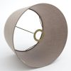 Clearance Flamant Lindro, Abat-Jour, Naturel Et Gris, Cylindre, 30 Cm