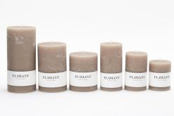 Wholesale Flamant Beth, Bougie, Couleur Taupe, 9X15Cm