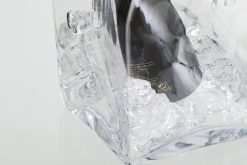 Hot Flamant Lucy, Refroidisseur De Champagne, Verre, Carre