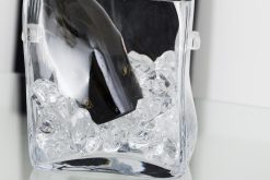 Hot Flamant Lucy, Refroidisseur De Champagne, Verre, Carre