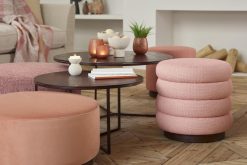 Best Flamant Lucas, Pouf, Rotatif, O 60, Rose