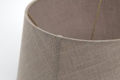 Clearance Flamant Lindro, Abat-Jour, Naturel Et Gris, Cylindre, 40 Cm
