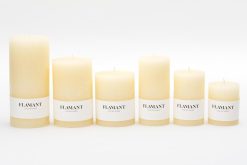 New Flamant Beth, Bougie, Couleur Creme, 9X20Cm