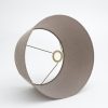 Clearance Flamant Lindro, Abat-Jour, Naturel Et Gris, Cylindre, 40 Cm