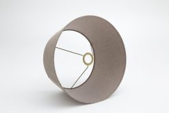 Clearance Flamant Lindro, Abat-Jour, Naturel Et Gris, Cylindre, 40 Cm