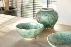Online Flamant Cresta, Bol De Service, Ceramique, Turquoise, Rond, 37Cm