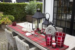 Clearance Flamant Murela, Nappe, A Carreaux, 145X250