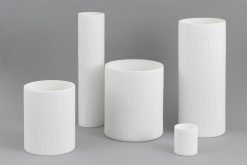 Clearance Flamant Ayla, Vase, Verre, Blanc, O10,5X44H