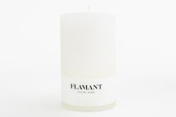Clearance Flamant Beth, Bougie, Couleur Blanc, 9X15Cm