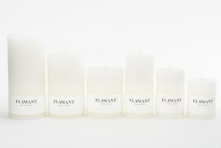Clearance Flamant Beth, Bougie, Couleur Blanc, 9X11,5Cm
