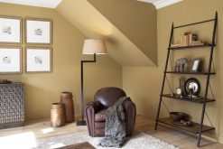 New Flamant Burnham, Fauteuil Club, Marron Fonce, Cuir