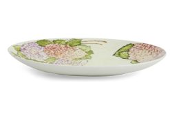 New Flamant Villosa, Assiette De Service, Ceramique, Fleurs, Ovale
