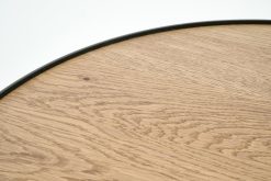Best Flamant Madison, Table D'Appoint, Chene Et Metal, Ronde, 60 Cm, Marron Clair