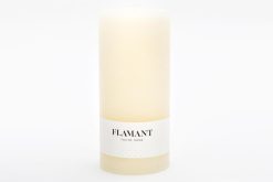 New Flamant Beth, Bougie, Couleur Creme, 9X20Cm