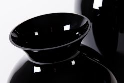 Hot Flamant Adina, Vase, Noir, Souffle Bouche, 70Cm