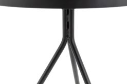 Best Flamant Madison, Table D'Appoint, Chene Et Metal, Ronde, 45 Cm, Marron Fonce