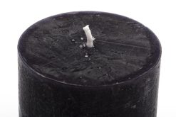 New Flamant Beth, Bougie, Couleur Noir, 7X15Cm
