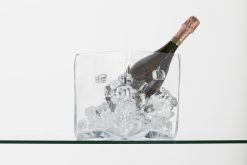 Hot Flamant Lucy, Refroidisseur De Champagne, Verre, Carre