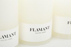 New Flamant Beth, Bougie, Couleur Blanc, 9X20Cm