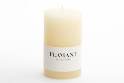 Clearance Flamant Beth, Bougie, Couleur Creme, 7X11,5Cm