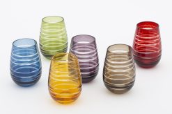 Wholesale Flamant Brahms, Verre, Differentes Couleurs, Ensemble De 6