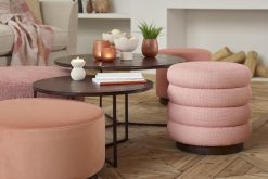 New Flamant Beatrice, Pouf, Rond, Rose