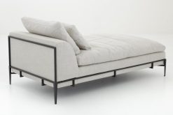 Online Flamant Floria, Fauteuil Lounge, Lin Naturel Et Metal Noir